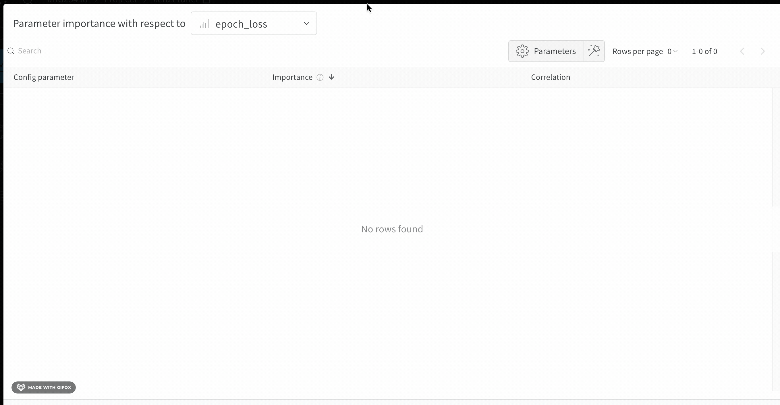 자동 파라미터 시각화 사용